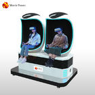 360 درجة البيض 9D VR سينما محاكي معدات الواقع الافتراضي التفاعلية 3 مقاعد